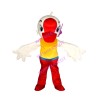 White Goose In Red Pants Mascot Costume