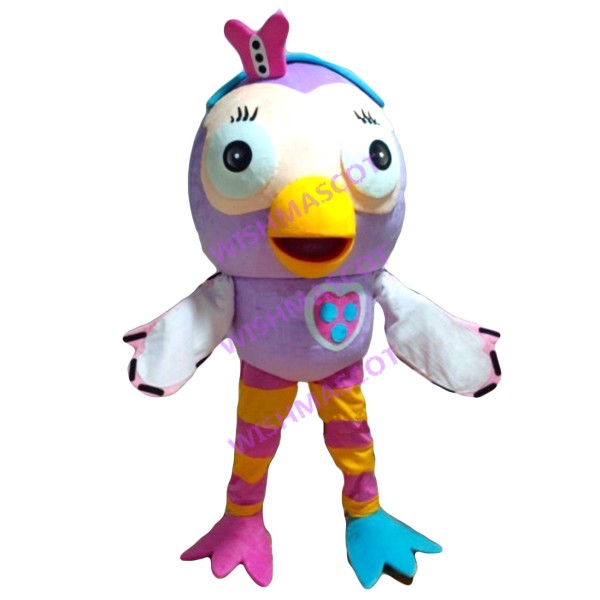 Varicolored Lilac Bird Mascot Costume