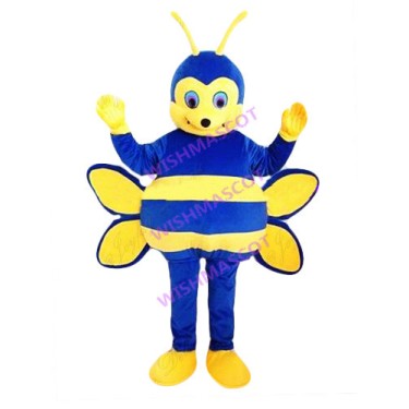 Toilsome Blue Bee Mascot Costume