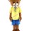 Rilakkuma Wearing Yellow Polo Shirt Mascot Costume