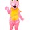 Pink & Yellow Dragon Mascot Costume