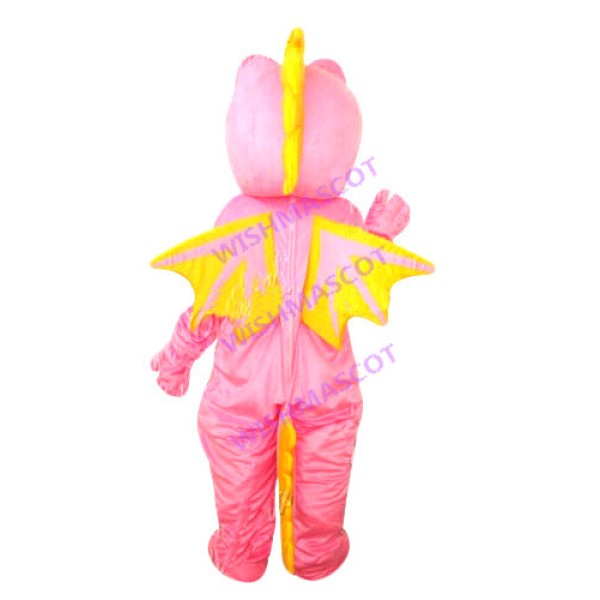 Pink & Yellow Dragon Mascot Costume