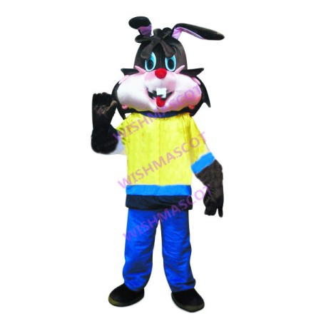 Easter Black Bunny Mascot Costume