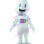 White Water Drop Shaped Mascot Costume