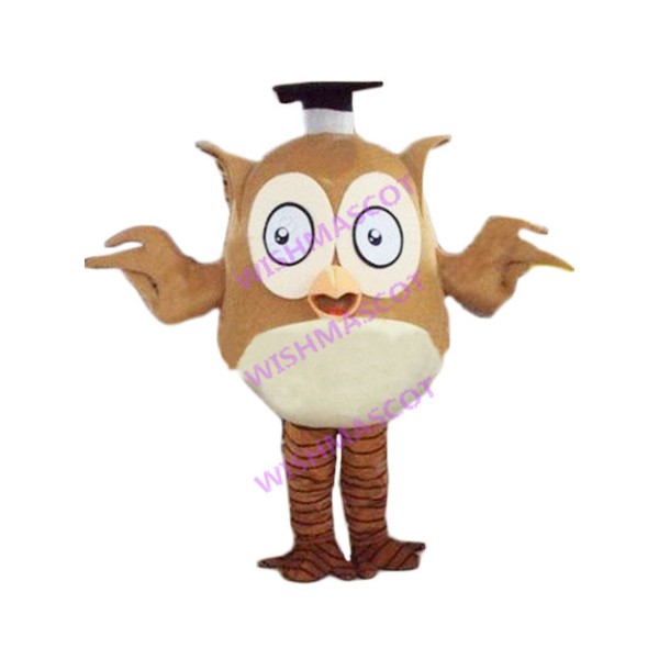 Owl Wearing Doctor Hat Mascot Costume