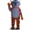Meek Tiger Mascot Costume Close To People