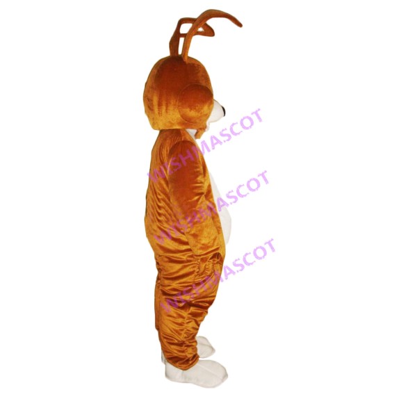 Hyperactive Brown Rabbit Mascot Costume