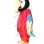 Hooked Beak Red Parrot Mascot Costume