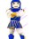 Imposing Blue Guard Mascot Costume