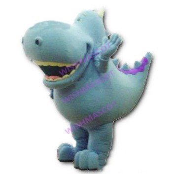 Fast Dinosaur With Huge Mouth Mascot Costume