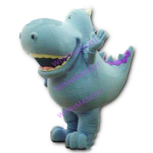 Fast Dinosaur With Huge Mouth Mascot Costume