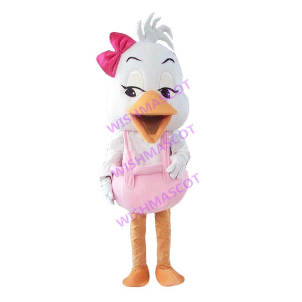 Beautiful Long-legged White Bird Mascot Costume
