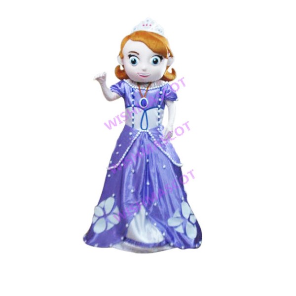 Sofia In Lilac Princess Dress Mascot Costume
