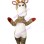 Giraffe Mascot Costume With Pink Eyeshadow