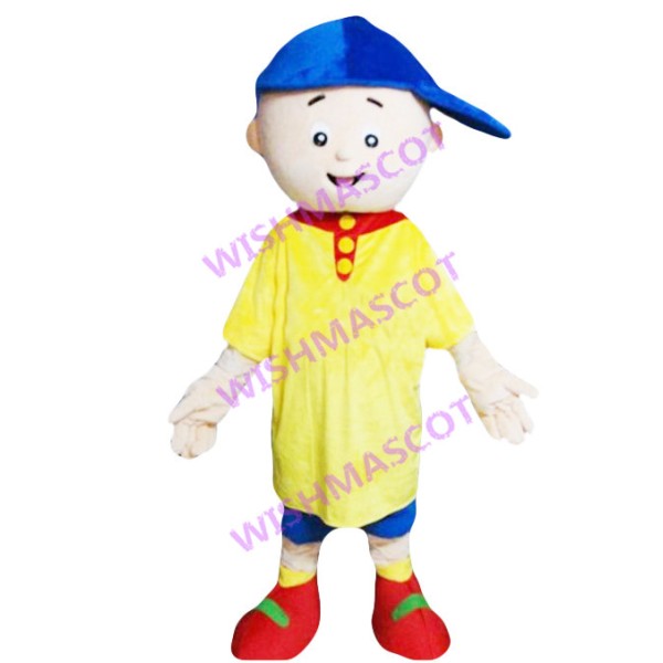 Blue Cap Boy Mascot Costume For Bar Performance