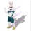 Leisurely Rabbit In Shorts Mascot Costume