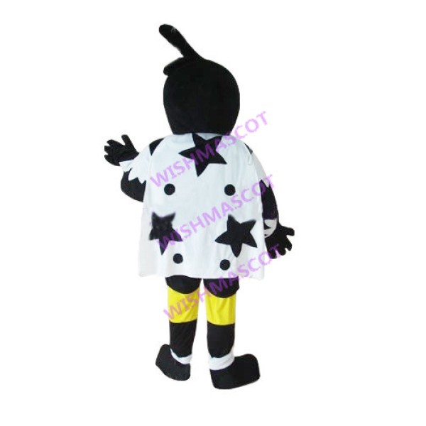 Black Woodpecker With Cloak Mascot Costume