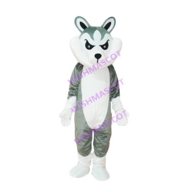 Fierce Husky Dog Mascot Costume