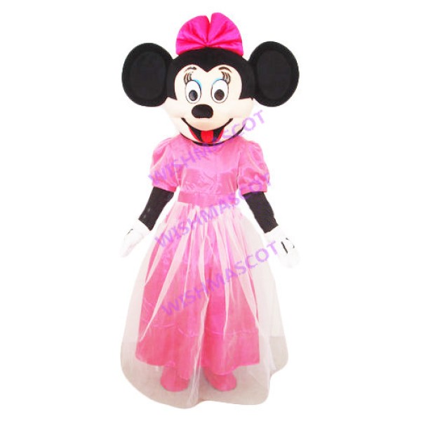 Minnie In Pink Gauze Dress Mascot Costume
