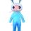 Blue Cartoon Star Rabbit Mascot Costume