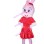 Bodybuilder Rabbit Wearing Leather Skirt Mascot Costume
