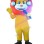 Singing Lion With Headphones Mascot Costume