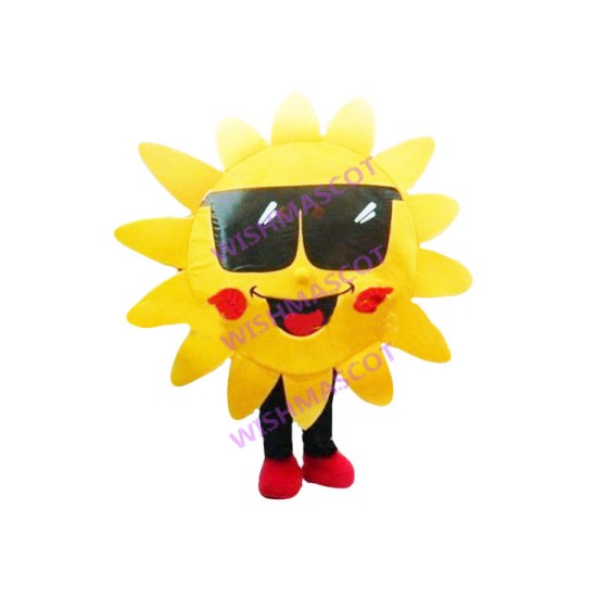 Cartoon Smiley Sun Mascot Costume