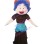 Old Lady With Blue Curly Hair Mascot Costume