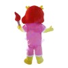 Volunteer Dragon Holding Torch Mascot Costume