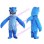 Blue Megalodon Mascot Costume On The Water