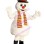Snowman Wearing Snow Boots Mascot Costume