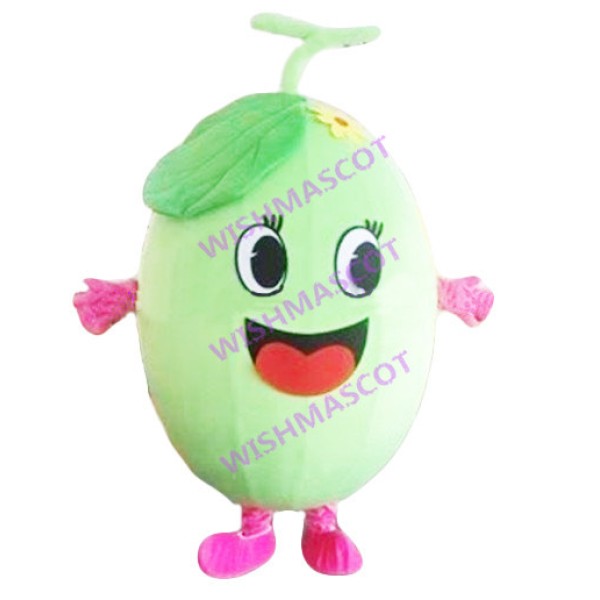 Green Honeydew With Vine Mascot Costume
