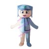 Young Man With Windbreaker Mascot Costume