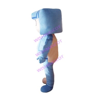 Young Man With Windbreaker Mascot Costume