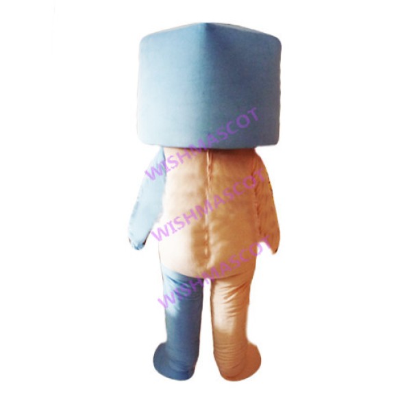 Young Man With Windbreaker Mascot Costume
