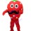 Bearded Red Strawberry Mascot Costume
