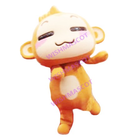 Happy Running Yoyo Monkey Mascot Costume