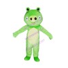 Slim Green Pig Mascot Costume