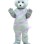 Obedient Gray Bear Mascot Costume