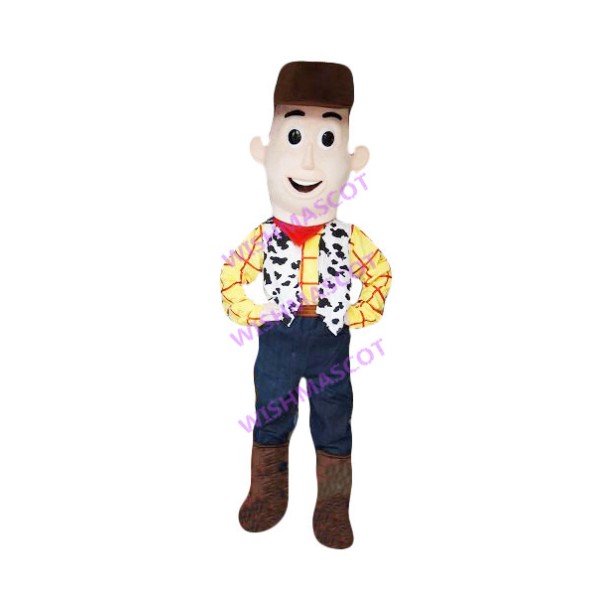 Nostalgic Cowboy Woody Mascot Costume