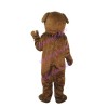 Scared Brown Dog Mascot Costume