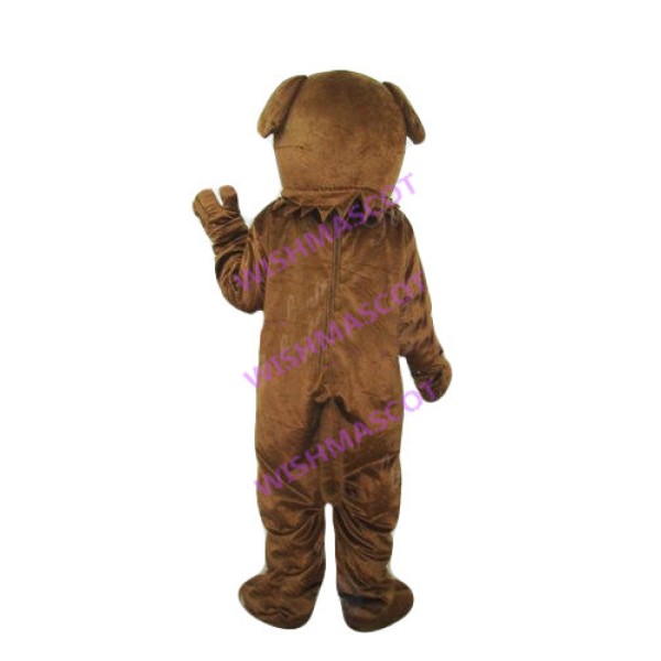 Scared Brown Dog Mascot Costume