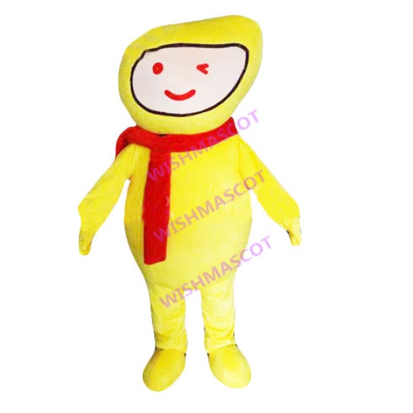 Mango Mascot Costume With Scarf