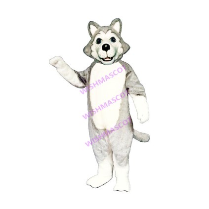 Deceptive Gray Wolf Mascot Costume