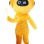 Orange Electronic Robot Mascot Costume