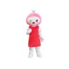Pink Peach Baby Mascot Costume