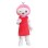 Pink Peach Baby Mascot Costume