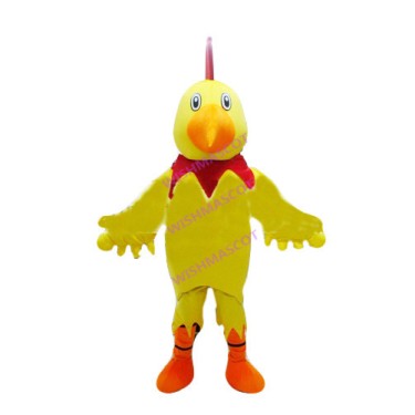 Sturdy Yellow Cock Mascot Costume