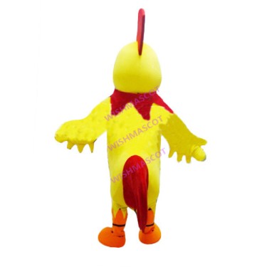 Sturdy Yellow Cock Mascot Costume
