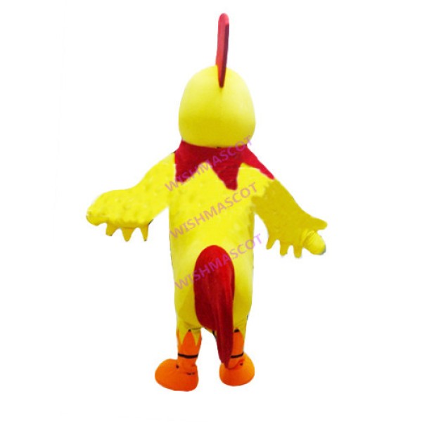 Sturdy Yellow Cock Mascot Costume